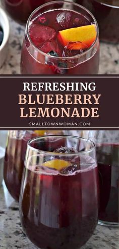 refreshing blueberry lemonade is an easy and delicious drink to enjoy on the go