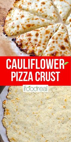 this cauliflower pizza crust is so easy to make