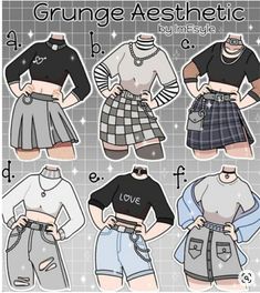 the paper doll has four different types of clothes