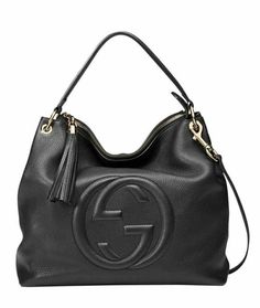 Gucci Soho Black Single Strap Hobo Soho Logo Pebble leather medium shoulder bag bag Soft Hobo Leather Shoulder Bag Italy New New with Tags. Leather Bag Made in Italy. ONLY 1 This item ships to Vegas for expert ation, then ships to you. This black Gucci bag exudes luxury with its beautiful leather and gold-toned hardware. The famous interlocking GG logo is displayed proudly on the front. With a zipper pocket and two open pockets befitting of a phone, you'll have space to organize what you need to Luxury Gucci Bag With Gold-tone Hardware, Gucci Bags Cheap, Luxury Designer Black Dress Shoes, Luxury Gucci Hobo Bag With Main Compartment, Gg Gucci Bag, Gucci Luxury Hobo Bag For Daily Use, Leather Bag Gucci, Top Gucci Bags, Luxury Designer Gucci Hobo Bag