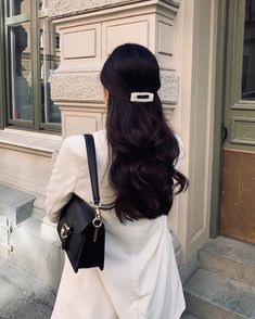 Long Hair Haircut, Grunge Hair, 가을 패션, Aesthetic Hair, Hair Dos, Hair Day, Dark Hair, Pretty Hairstyles, Hair Looks