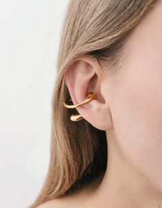 Helix Ear cuff– NOT JUST A LABEL Helix Ear, Silver Ear Cuff, Ear Jewelry, Gold Plated Silver, Helix, Custom Jewelry, Fashion Earrings, Ear Cuff, Gold Plate