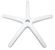 a white plastic starfish on a white background