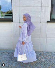 Eid Hijab Outfits, Summer Hijab Look, Outfit Voile, Hijab Outfit Summer, Hijabi Outfit, Stylish Hijab, Mode Turban