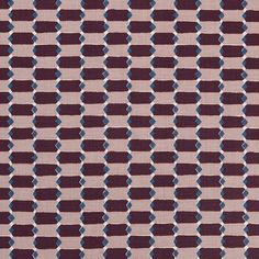 a purple and blue pattern on fabric