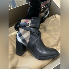 Burberry Boots In Size 7 Only Worn A Few Times Still In Pretty Good Condition Comes With Box And Everything Burberry Boots, Burberry Shoes, Pretty Good, Shoes Heels Boots, Shoes Women Heels, Limited Time, Burberry, Shoes Heels, Size 7