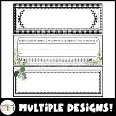 the printable worksheet for multiple designs