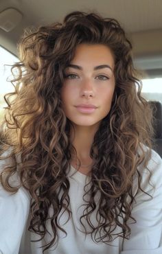 55 Best Layered Haircuts And Hairstyles For Women | Fabbon Rambut Brunette, Everyday Hair, Stylish Haircuts, Curly Hair Inspiration, Hair Envy, Long Curly