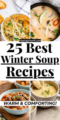 25 Best Winter Soup Recipes- Warm & Comforting Best Winter Soup Recipes, Hearty Winter Soups, Easy Winter Soup Recipes, Best Winter Soups, Pumpkin Soup Easy, Winter Soup Recipes, Easy Christmas Breakfast, Creamy Soups, Easy Chicken Casserole Recipes