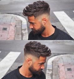 Burst Fade, Mens Hairstyles With Beard, Charcoal Powder, Mens Hairstyles Thick Hair, Beard Hairstyle