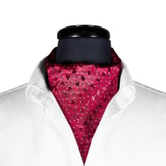 Give your look a touch of Italian flair with our handmade silk ascot tie, a must-have for the well-dressed man. A relaxed but stylish alternative to the traditional tie, a cravat is the perfect choice if you want to add an extra dimension to your look. Specifications: Type: Ascot tie, cravat, scarf Material: Silk Pattern: Floral Color: Red Gender: Men Style: Double-pointed neck tie Occasions: Wedding, prom, business meetings, banquet, gala dinner, or a date Features: Triple pleat at neckline, li Tie A Cravat, Floral Costume, Edwardian Costumes, Cravat Tie, Ascot Ties, Silk Pattern, Victorian Wedding, Scarf Material, Gala Dinner