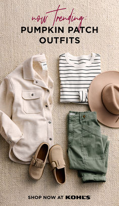 When you plan a trip to the pumpkin patch, you know you’ll need a cute outfit for all the pics you’ll take. Find shackets, pants, shoes, hats and more pumpkin patch outfit essentials at Kohl’s and Kohls.com. Lantern Pants Outfit, Cheap Outfits For Women, Kohls Outfits, Fashion Trend 2024, Patch Outfit, Outfit Essentials, Ootd Instagram, Pumpkin Patch Outfit, Trend 2024