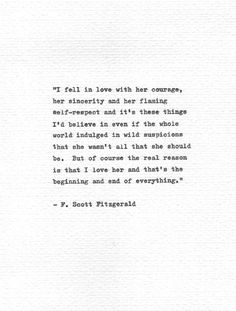 an old typewriter with the words i tell in love with her company, her identity and her meaning