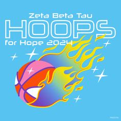 a poster with the words hoops for hope 2013 written in white on a blue background