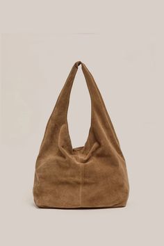 Sienna Brown Suede Hobo - PRE ORDER – VESTIRSI Suede Hobo Bag, Luxury Street Style, Slouchy Tote, Suede Tote Bag, Slouchy Bag, Fall Bags, Suede Bag, Work Tote Bag, Suede Tote