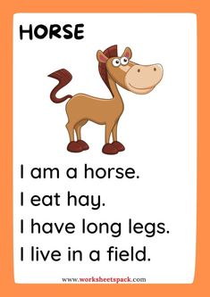 a horse with the words i am a horse