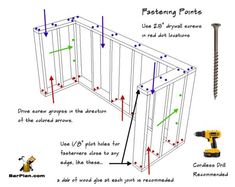 the diagram shows how to install an insulated wall with screwdrivers and drill holes