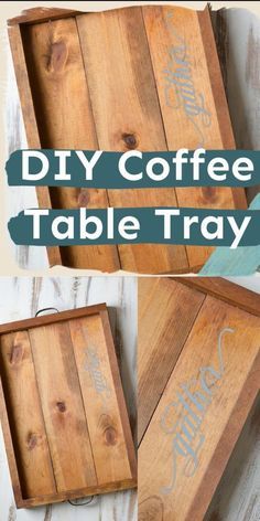 diy coffee table trays made out of wooden crates