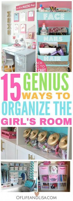 I love these budget-friendly ways to organize my girls bedroom. I love these bedroom organization ideas! #topbedroomideas Bedroom Organization Ideas, Bedroom Organization, Creative Bedroom