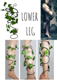 Poison Ivy Kostüm, Poison Ivy Halloween, Poison Ivy Halloween Costume, Leg Accessories, Fairy Costume Diy, Poison Ivy Costume, Ren Faire Ideas, Ivy Cosplay, Poison Ivy Cosplay