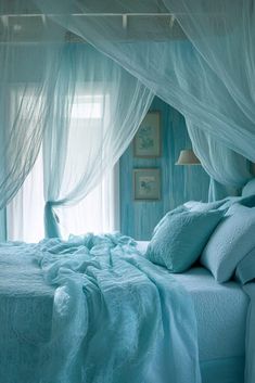 29 Blue Fantasy Bedroom Ideas Featuring Soft Hues