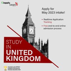 an advertisement for the study in united kingdom