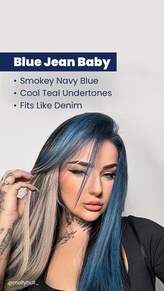 #bluehair #denimhaircolor #bluejeanhaircolor #hair #hairinspo #haircolor #hairtrends #arcticfoxhaircolor #arcticfox #arcticfoxhair #arcticfoxhairdye #arcticfoxdye #arcticfoxbluejeanbaby  #hairdye