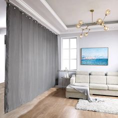 Ceiling Track Room Divider Curtain Kit with Blackout Curtain - TWOPAGES CURTAINS Curtain Ceiling Track, Curtain Ceiling, Bed Divider, Curtain Room Divider, Divider Curtain, Curtain Weights, Room Divider Curtain, Curtain Length, Curtain Room