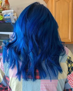 Stella Cini Blue Hair, Deep Blue Hair Dye, Coraline Hair Color, Coraline Blue Hair, Coraline Hair, Deep Blue Hair, Short Bob Straight, Blue Hair Aesthetic