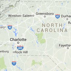 a map shows the location of charlotte and rock hill in north carolina, where two people were found dead