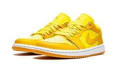 Shop Wmns Air Jordan 1 Low "Yellow Strike" at Stadium Goods, the world's premier marketplace for authentic sneakers and streetwear. Fast shipping, easy returns. Jordan 1 Low Yellow, Womens Air Jordan 1, Womens Air Jordan, Wmns Air Jordan 1, Vapour Max Nike, Sneakers Box, Kobe Shoes, Retro Basketball Shoes, Retro Basketball