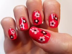 Pretty Red Nail Designs Design Trends Premium PSD, Vector Downloads Red Nail Polish Designs, Red Summer Nails, Red And Gold Nails, Bunny Nails, Nails Yellow, Red Manicure