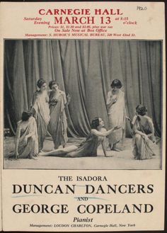 an advertisement for the dancing company in george hall, march 13, 1932 - page 1