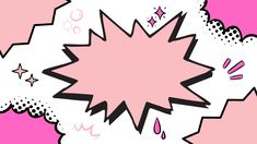 an abstract pink background with stars and bubbles