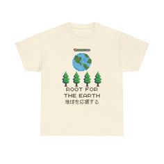 This Earth Day "Root For The Earth" T-Shirt is perfect for nature lovers and activists who want to promote environmental awareness and tree planting. Made from 100% cotton, it offers year-round comfort and durability. The classic fit and crew neckline make it suitable for any occasion, casual or semi-formal. A great eco-friendly gift option. Product features - Made from 100% US ethically grown and harvested cotton - Earth Day themed design promoting tree planting and environmental awareness - Fe Retro Earth, Gift Tree, Environmental Awareness, Loving Gifts, Tree Hugger, Eco Friendly Gifts, For The, Retro Tshirt, Save The Planet