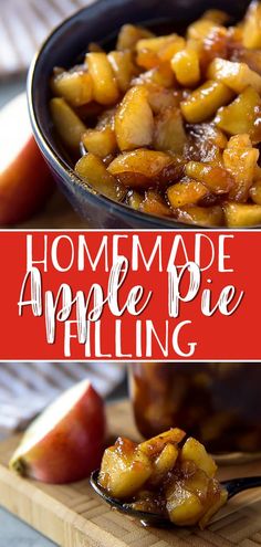 After trying this easy-as-pie Homemade Apple Pie Filling, you'll never buy canned pie filling again! Your favorite apples, a handful of pantry items, and ten minutes are all that stand between you and all sorts of delicious apple dessert possibilities! via @crumbykitchen Dumplings Dessert, Canned Pie Filling, Homemade Apple Pie Filling, Homemade Apple Pie, Pie Filling Recipes, Easy Apple Pie