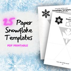 paper snowflake templates for kids to make