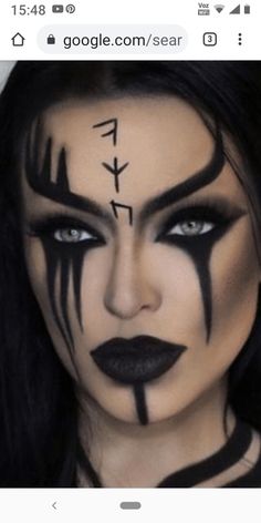 Female Demon Makeup, Rein Fair, Fantasy Workshop, Halloween Casal, Dark Fairy Makeup, Angel Tutorial, Viking Halloween Costume