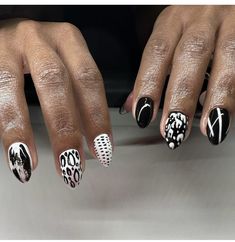 Black Abstract Nails, Abstract Nails, Dope Nail Designs, Acrylic Nails Coffin Short, Short Nail Designs, Acrylic Nails Coffin, Beautiful Nail Art, Cool Nail Designs