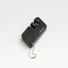 an electronic device with a chain attached to it