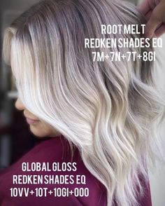 Redken Shades White Blonde Formula, Redken Shades Eq Icy Blonde Formula, Redken Shades Root Smudge Formula, White Blonde Toner Formula Redken, Shades Eq Toner Formulas Root Smudge, Silver Hair Color Formula, Hair Stations