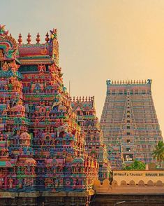 an elaborately decorated hindu temple in india