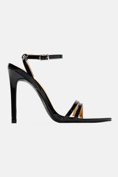 Available In Black. Heeled Sandals Pointed Toe Adjustable Ankle Strap Stiletto Heel Imported | Hanna Heeled Sandals in Black size 6.5 by Fashion Nova Black Heeled Sandals, Fashion Nova Shoes, Black Sandals Heels, Thigh High Boots, Heeled Sandals, Shoes For Women, Stiletto Heel, Black Sandals, High Boots