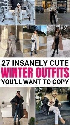 Snow Weather Outfit, Winter Outfits Cold Freezing, Classy Winter Coat, Beige Puffer Jacket, Long Teddy Coat, Winter Sweater Outfits, Outfits Cold, Winter Outfit Ideas