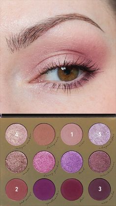 Light mauve and purple eyeshadow look using the ColourPop Enchanted Palette. Coffee And Makeup, Fairy Well, Mauve Eyeshadow, Purple Eyeshadow Looks, Mauve Makeup, Colourpop Palette, Purple Palette, Light Mauve