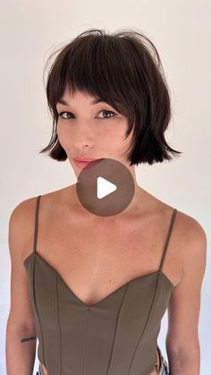 French Bob With Bangs Mid Length, Face Frame Bob, Short Bob With Face Framing Layers, Micro Bangs Straight Hair, Micro Fringe Round Face, French Bob With Micro Bangs, How To Style French Bob, Side Part Bob With Bangs, Short French Haircut