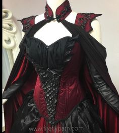 Dragon Gown, Crimson Moon, Firefly Path, Moon Dragon, Vampire Fashion, Diy Kostüm, Fantasy Dresses, Gothic Clothes