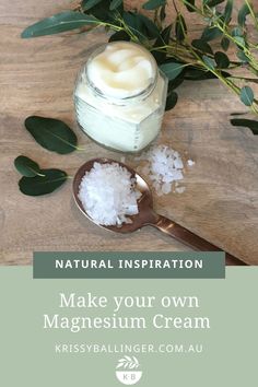 Research is suggesting that we absorb more magnesium transdermally, hence the growing trend of magnesium oil and magnesium cream. For some people, it is easier to apply a cream rather than a liquid spray, to specific areas of the body. #magnesium #health #diyrecipes #naturallyinspired #naturaldiy Magnesium Butter, Tallow Recipe, Burn Care, Magnesium Flakes, Magnesium Spray, Diy Cream