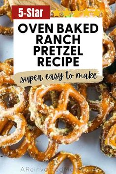 the recipe for oven baked pretzel is easy to make