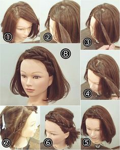 ヘアアレンジ 2 Buns, Short Hairdos, Hair Upstyles, Hair Arrange, Hairdos For Short Hair, Pinterest Hair